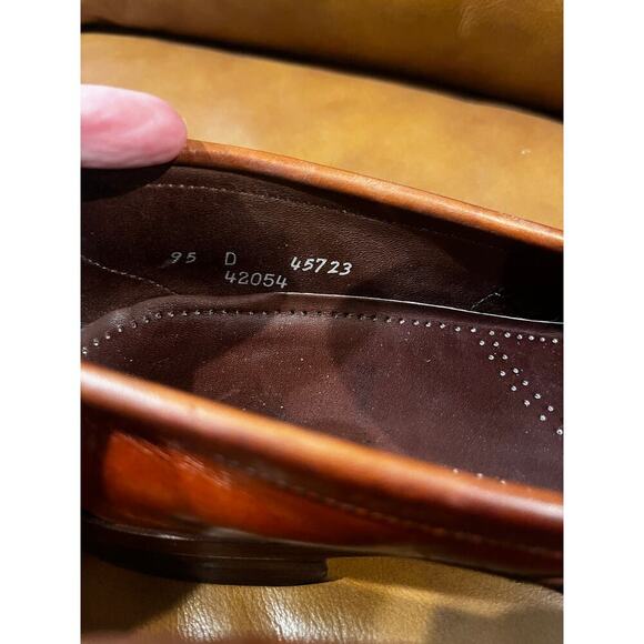 Allen Edmonds Huntington Brown Leather Kiltie Slip On Dress Loafers Mens Sz 9.5